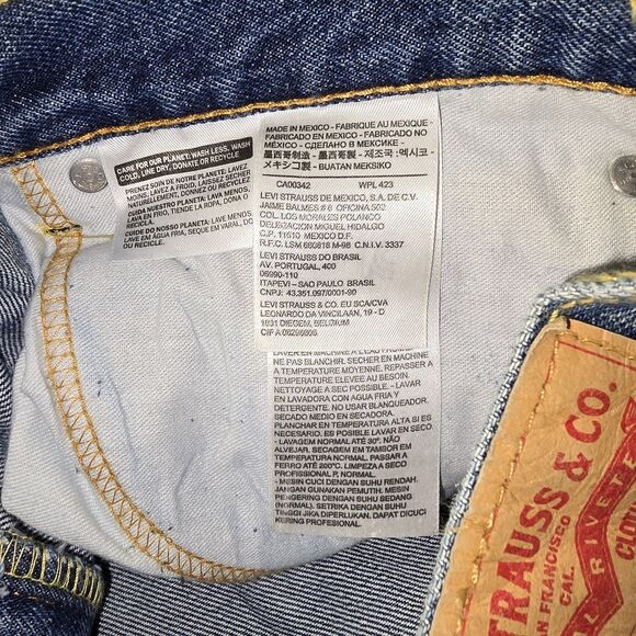 Levis 505 Jeans New Mens Regular Fit Straight Leg 42×30 (C47) - Picture 6 of 8